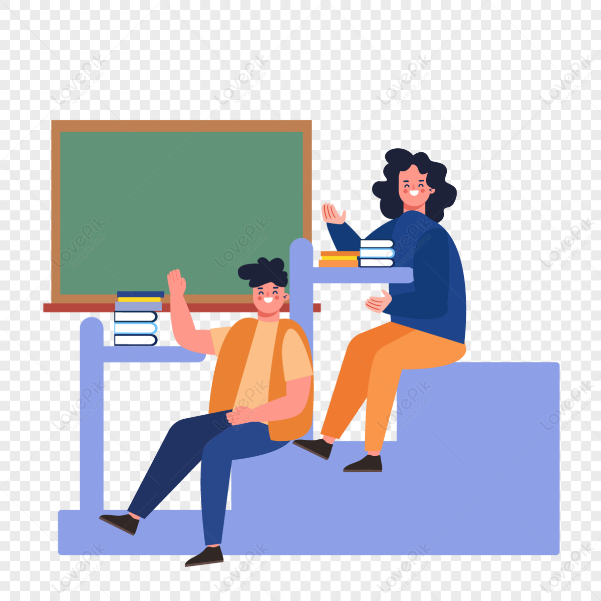 Ladder Classroom Learning Education Illustration,student,blackboard ...