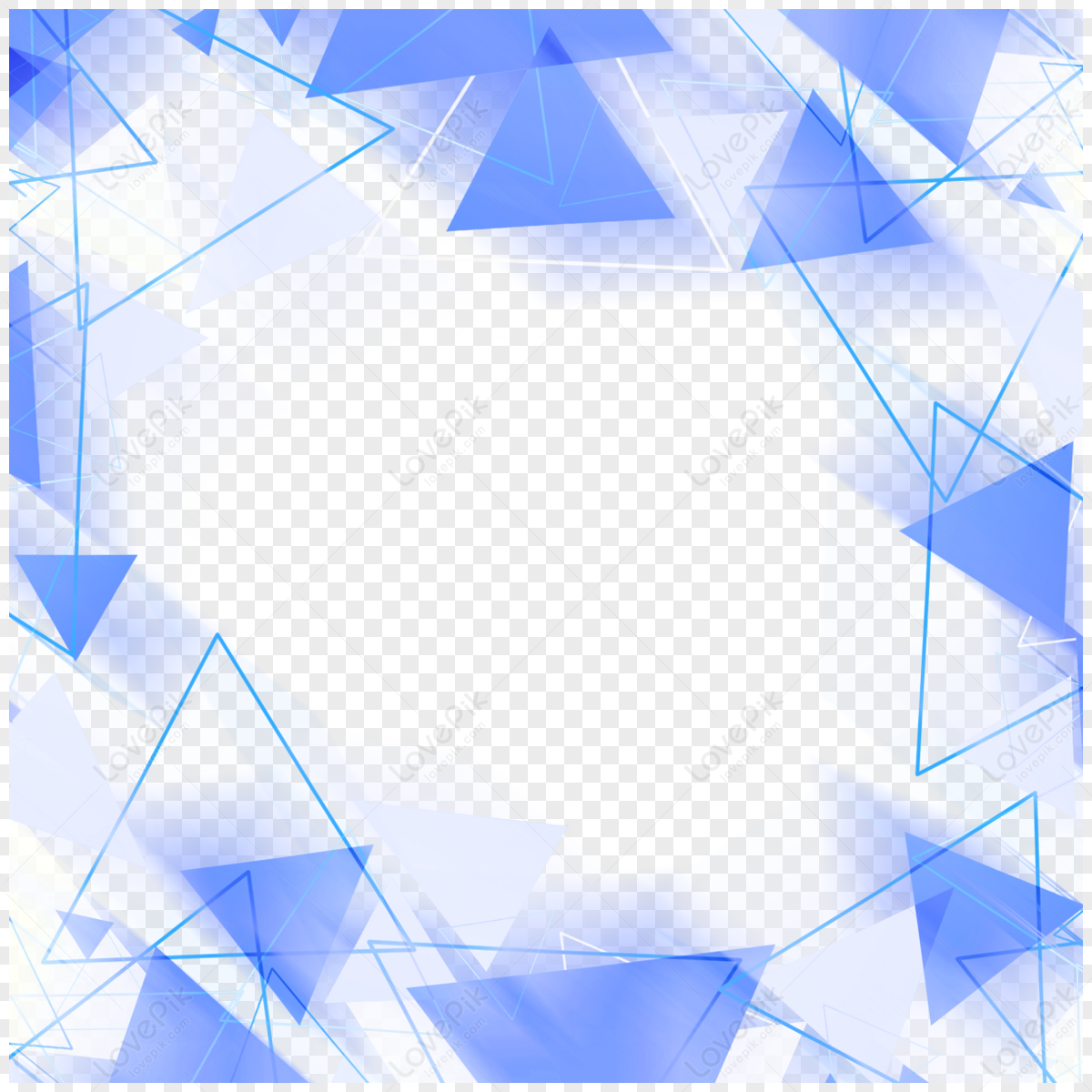 Light Effect Blue Business Border Line,effects,frame PNG Picture And ...