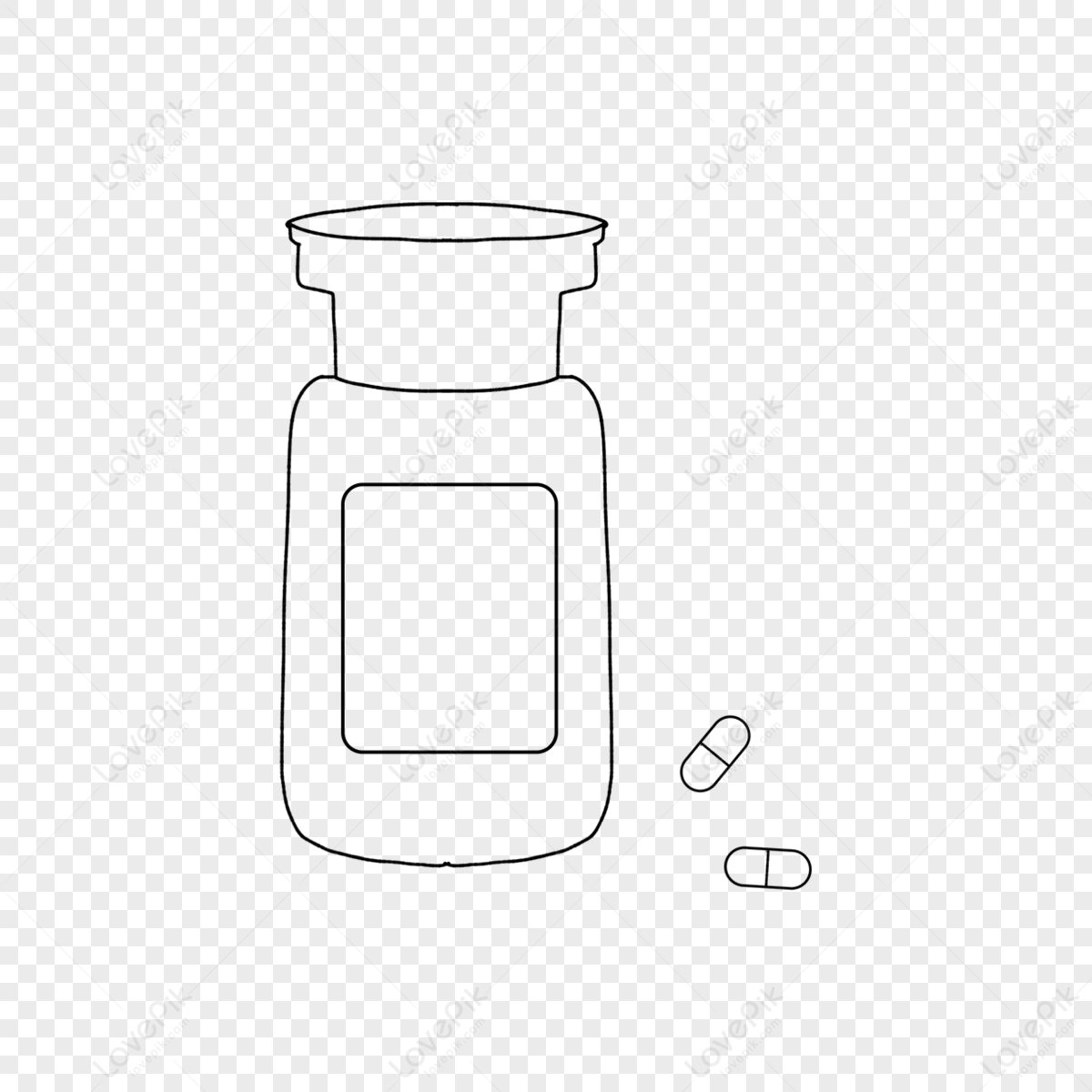 Medicine Bottle Dividing Line Images, HD Pictures For Free Vectors ...