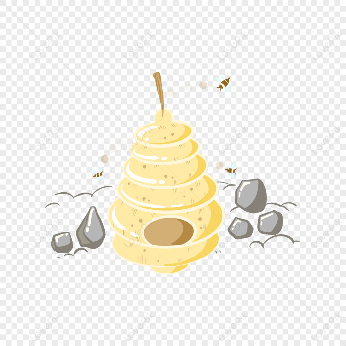 Beehive Cartoon PNG Images With Transparent Background | Free Download ...