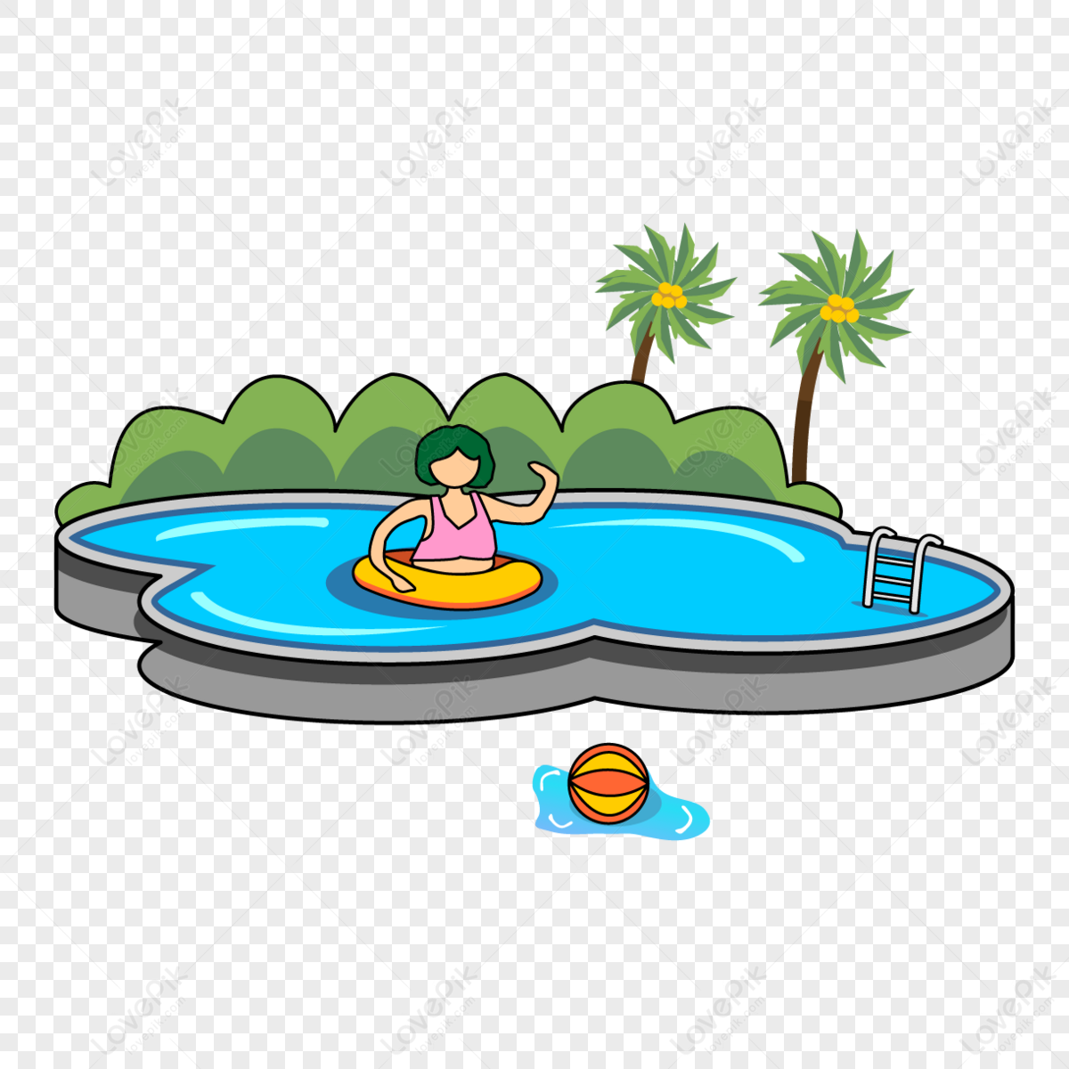 Outdoor Swimming Pool Clipart,recreation,trip,natural Free PNG And ...