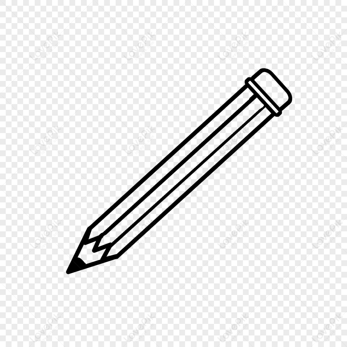 Pencil White PNG Images & PSDs for Download