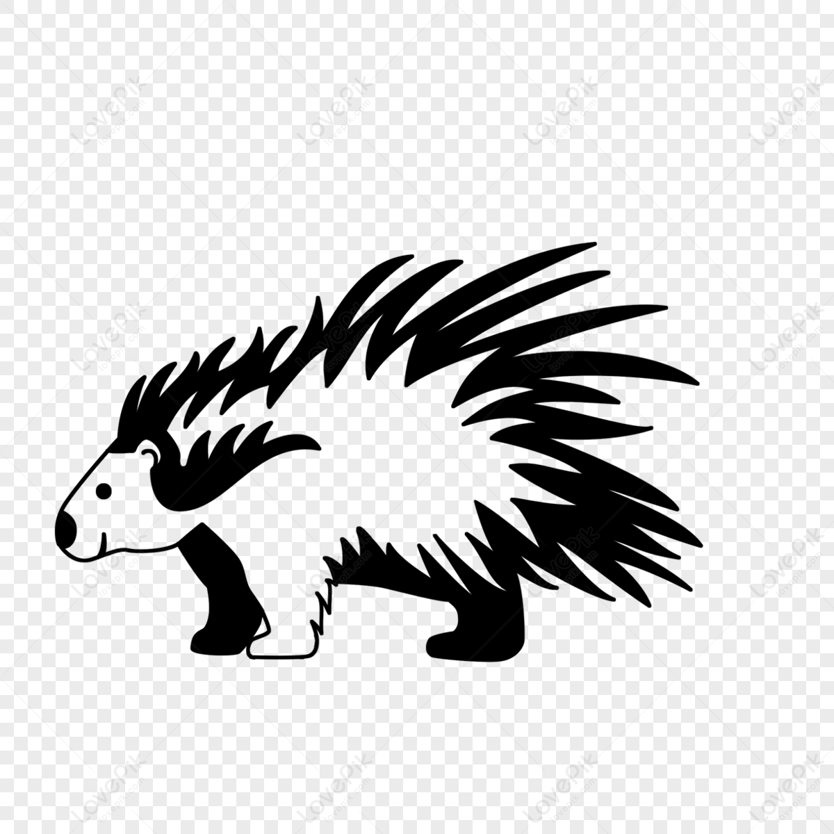 Porcupine Decoration Clip Art,decorative Pattern,porcupine Decorative ...