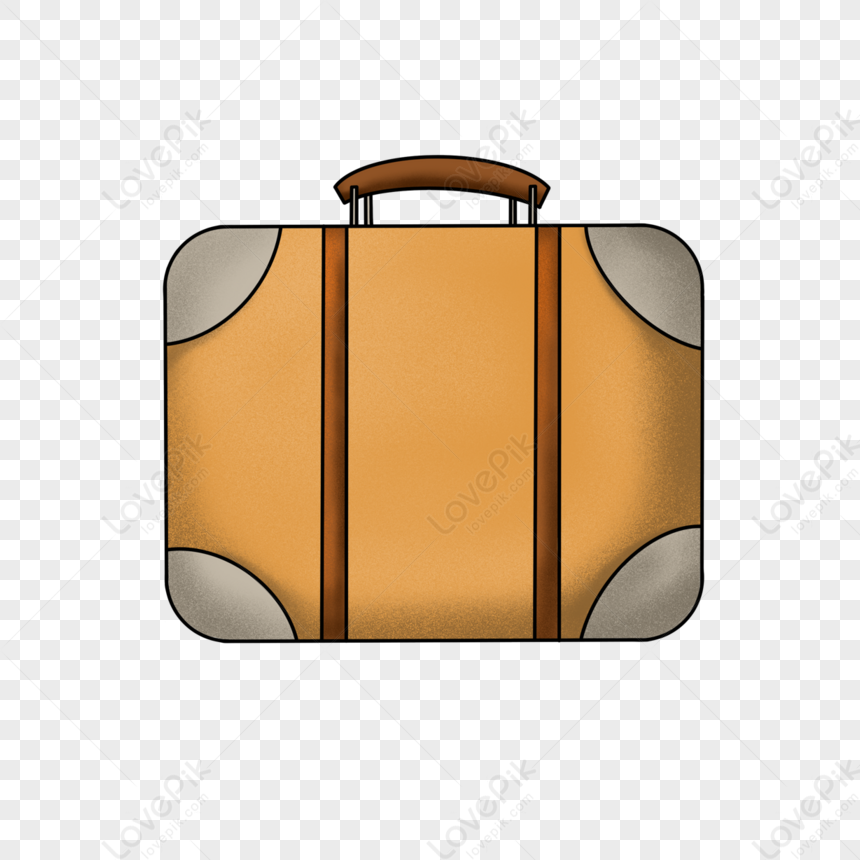 Portable Suitcase Clip Art,brown,admission PNG Image Free Download And ...