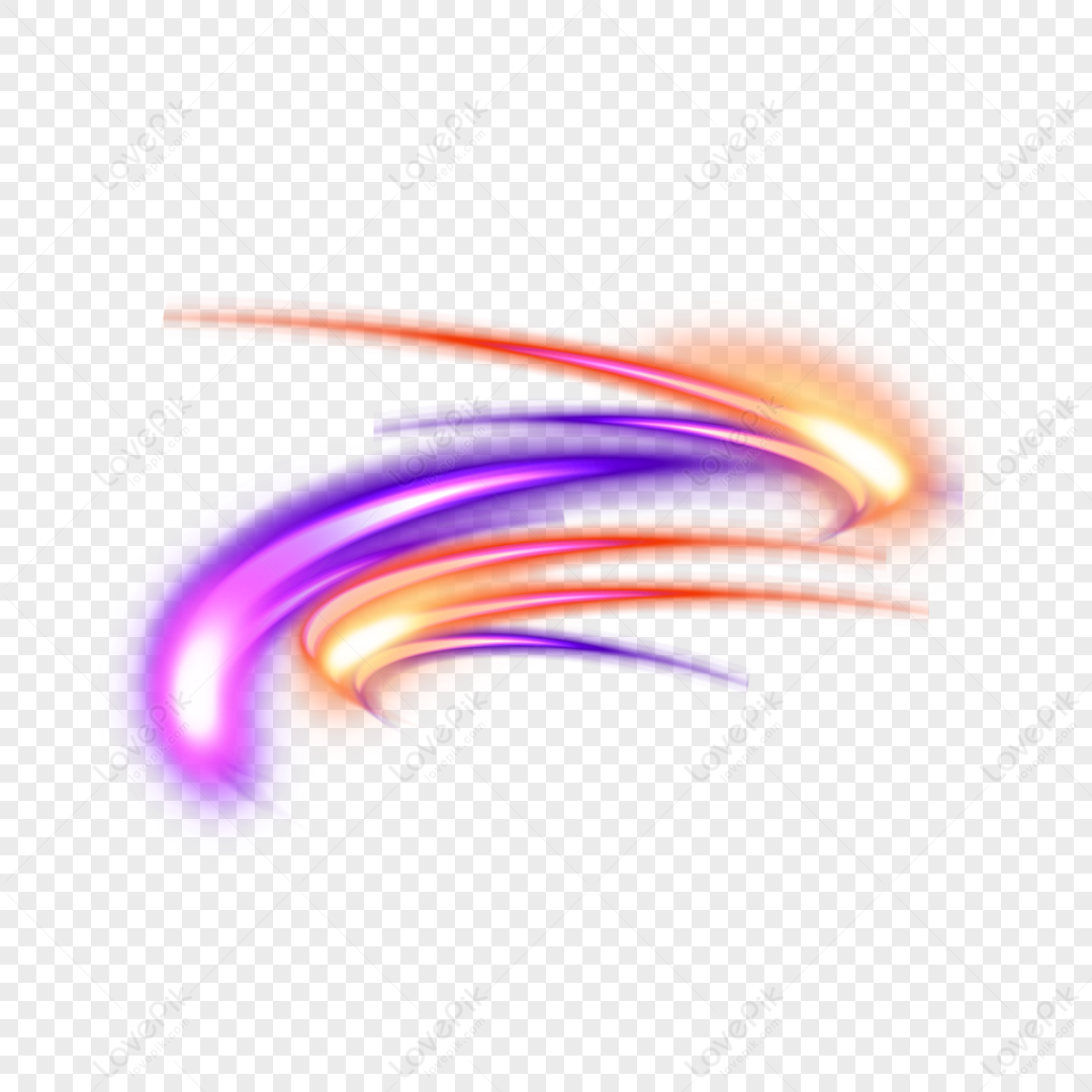 Purple Line Glowing Shiny Light Effect,curve Light Effect,curve PNG Hd ...