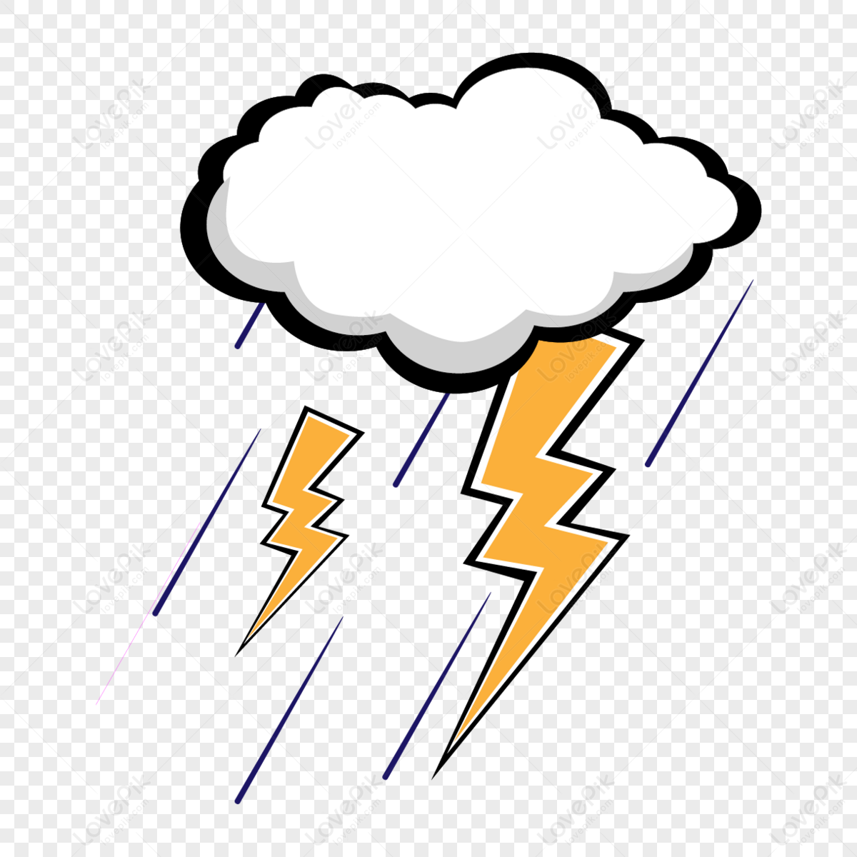 Raining Lightning Clip Art,rainstorm,cloud PNG Transparent Background ...