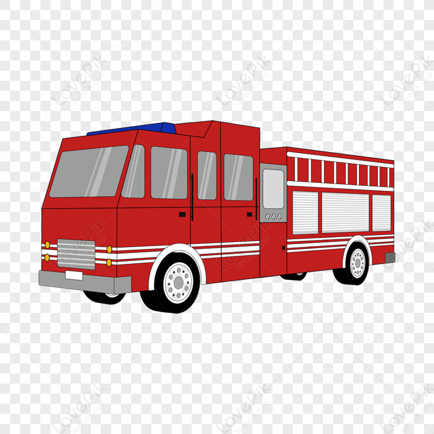 Red Fire Truck Clip Art,fire Engines,cartoon,fire Fighting PNG Image ...