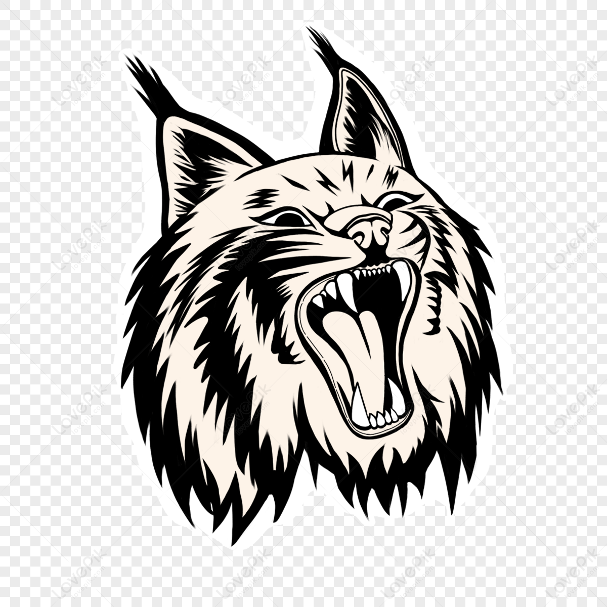 Tattoo Lynx Clip Art,anime,cat,realistic Lynx Png Picture And Clipart 