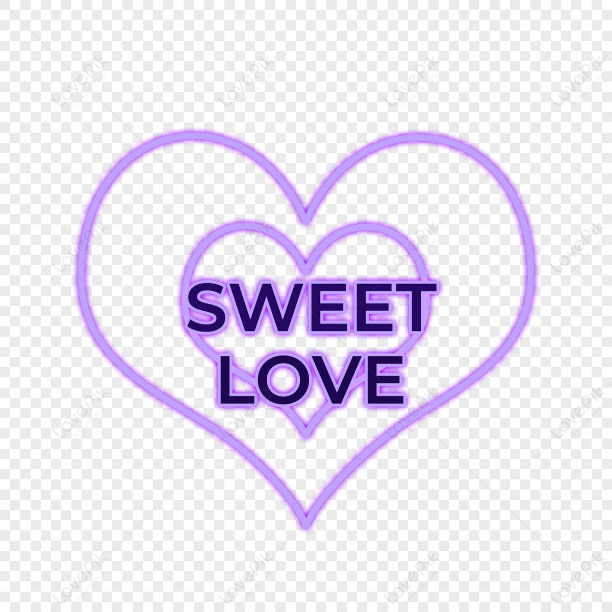 Valentine&apos;s <b>day</b> <b>purple</b> love linear neon light effect,retro,sign png im...