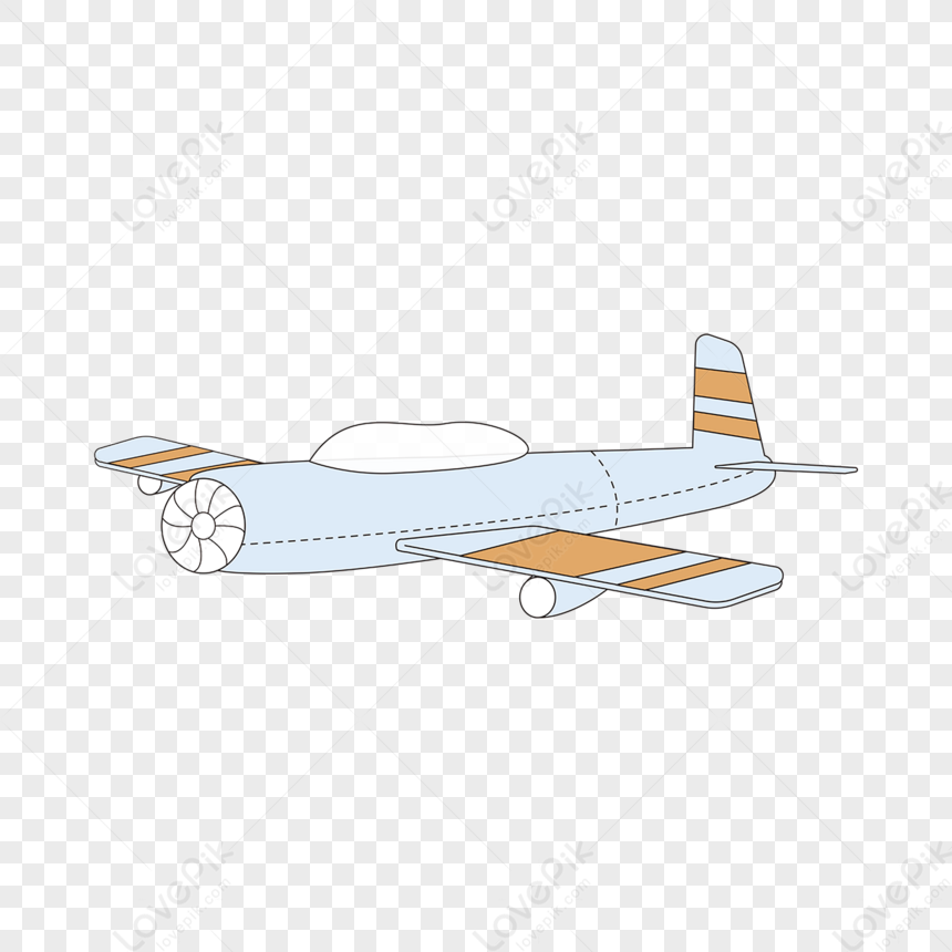 Jato Avião Desenho Animado Linha - Gráfico vetorial grátis no
