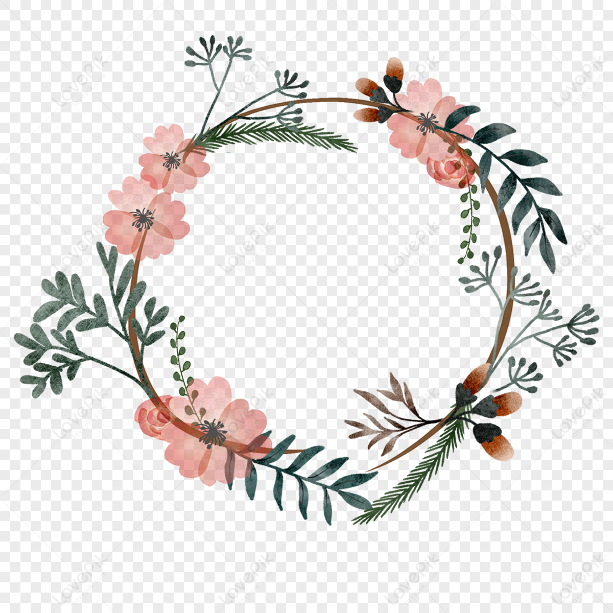 White Garland PNG Transparent Images Free Download, Vector Files