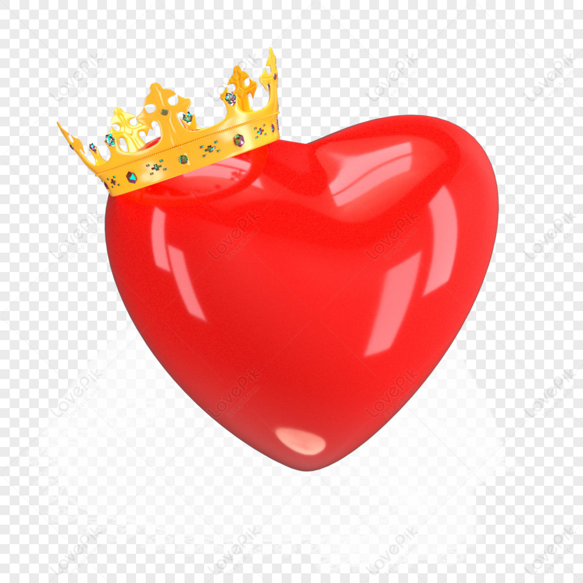 Wedding wedding crown valentine's day must-have love,3d three-dimensional love,2d three-dimensional heart png free download
