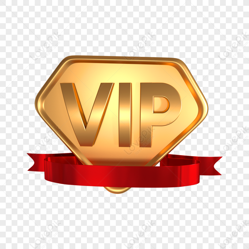 Premium PSD | Vip emblem transparent background