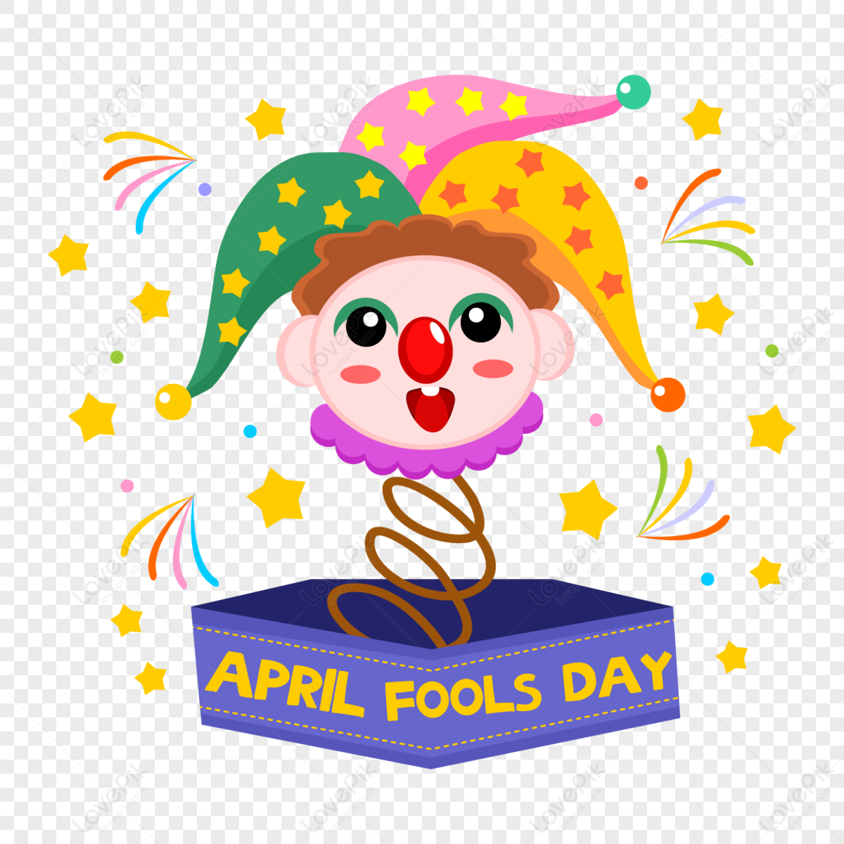 Pagliaccio Da Naso Rosso Di April Fools Day PSD Immagine Gratis