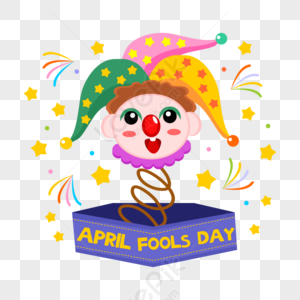 Pagliaccio Da Naso Rosso Di April Fools Day PSD Immagine Gratis, Grafica  download su Lovepik