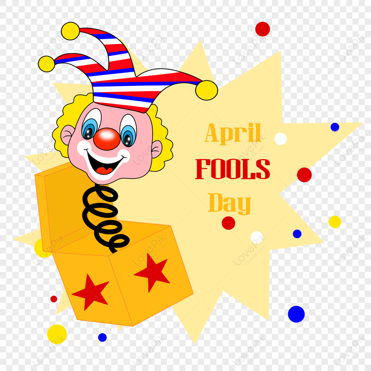 Pagliaccio Da Naso Rosso Di April Fools Day PSD Immagine Gratis, Grafica  download su Lovepik