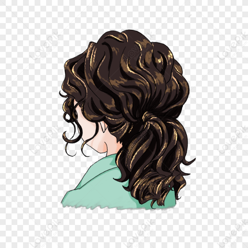 boucles de cheveux clipart