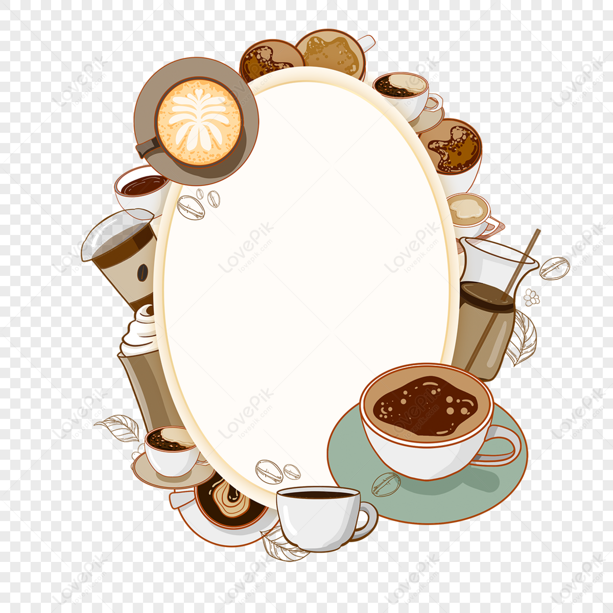 Coffee Cup Border PNG Images With Transparent Background | Free ...