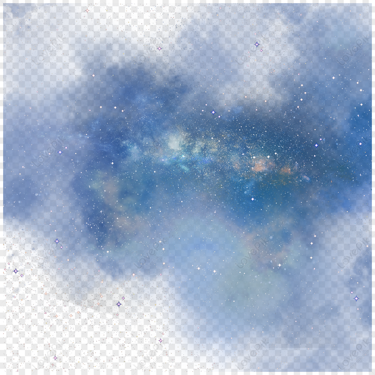 Blue Galaxy PNG Images With Transparent Background | Free Download On ...