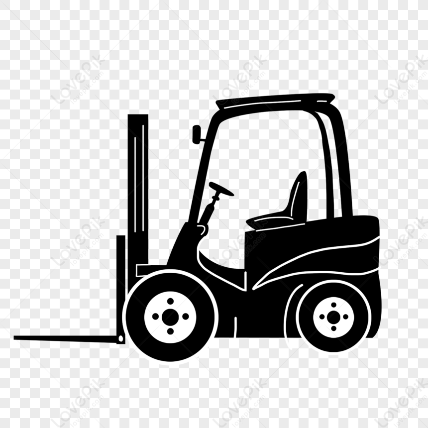 Cartoon Forklift Clipart,cartoon Forklift Illustration PNG Image And ...