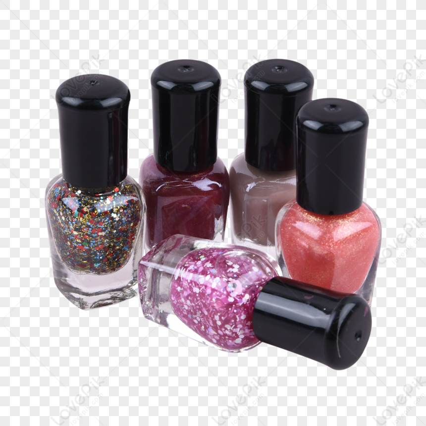 Colorful Glare Decorative Nail Polish,blush,mirror,lip PNG White ...