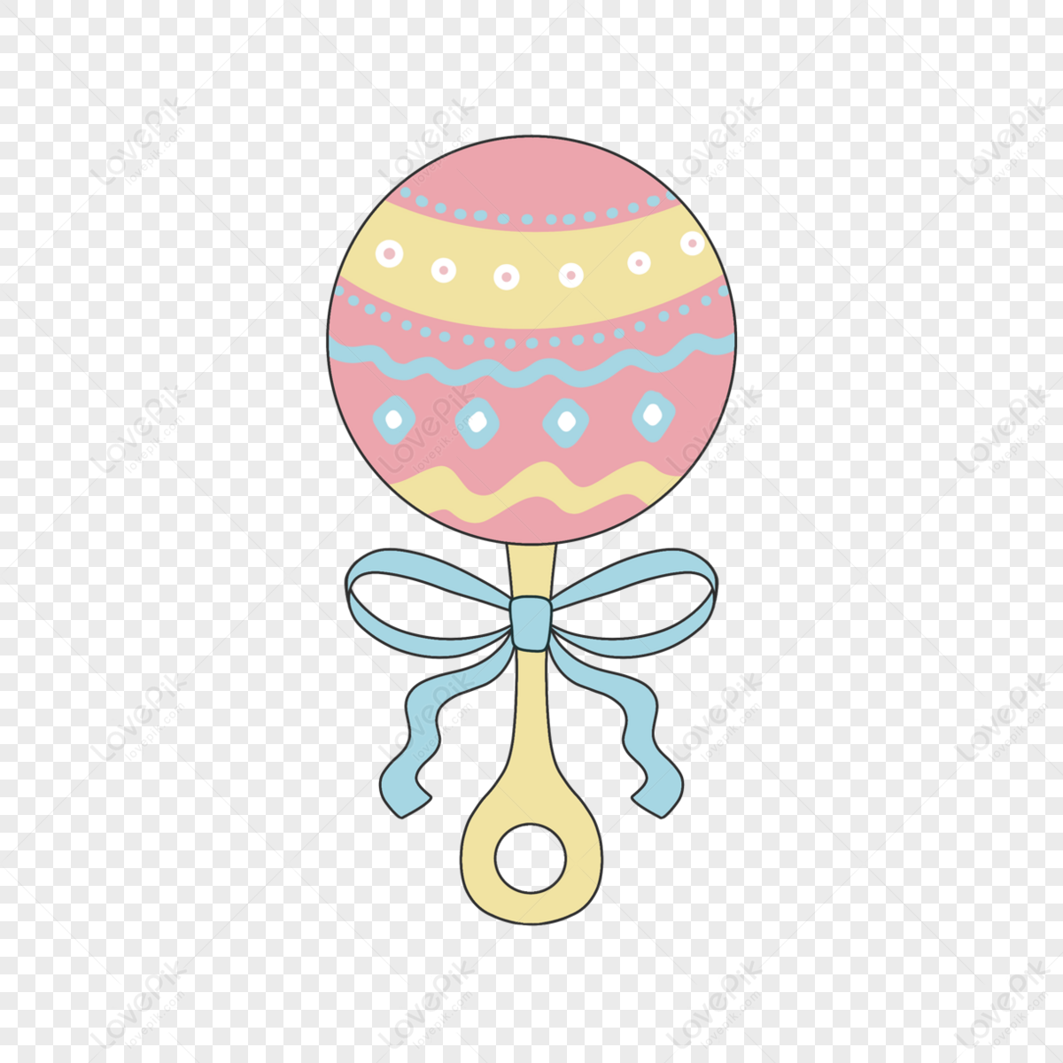 Cute Baby Rattle Clipart,toy,child,cloth Free PNG And Clipart Image For ...