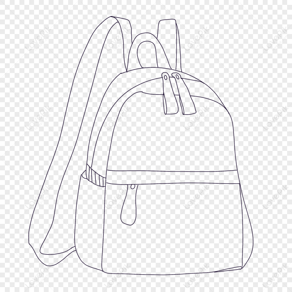 fashion-bag-clipart-black-and-white-line-draft-fashion-bags-png-picture