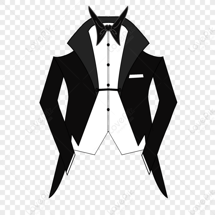 Mens Tuxedo Clip Art,black Clothes,black Tuxedo,men S Dress PNG Image ...