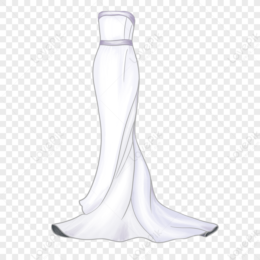 Mermaid Wedding Dress Clip Art,wedding Dresses PNG Image And Clipart ...