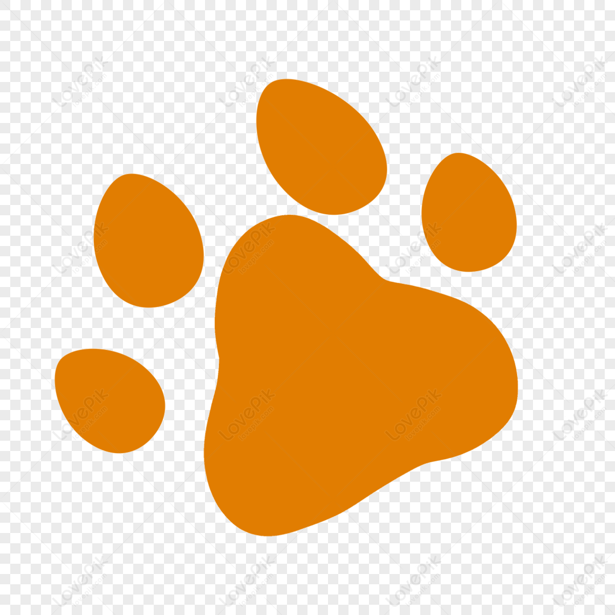 Orange animal cartoon paw clipart,walk,sole,claw png transparent background