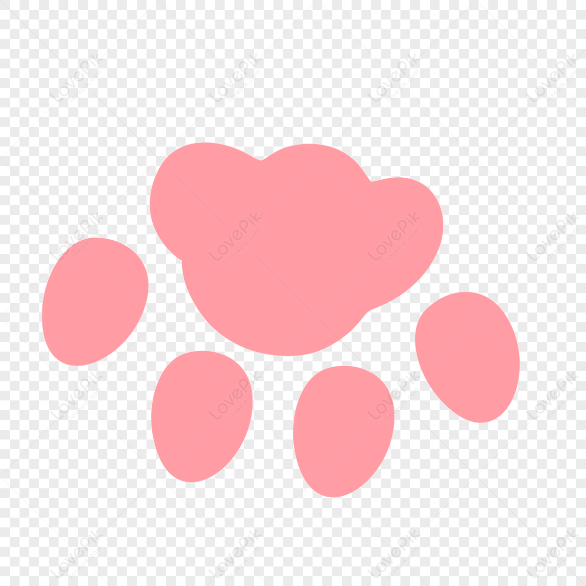Pink footprints animal walking paw clipart,cartoon,sole free png