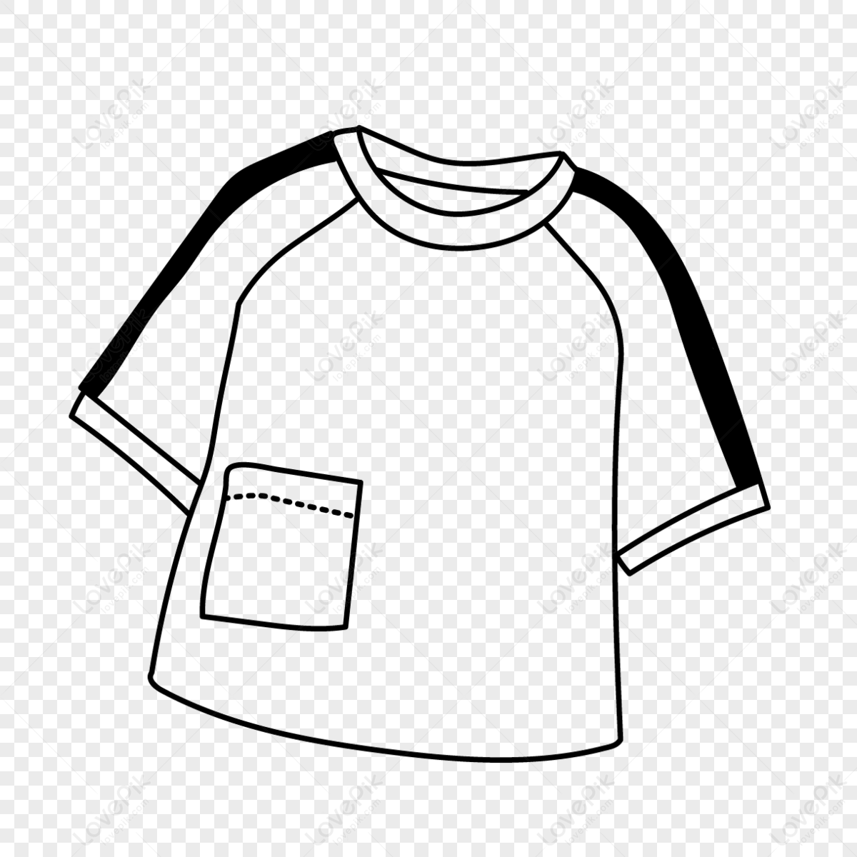 Raglan Sleeve PNG Transparent Images Free Download, Vector Files