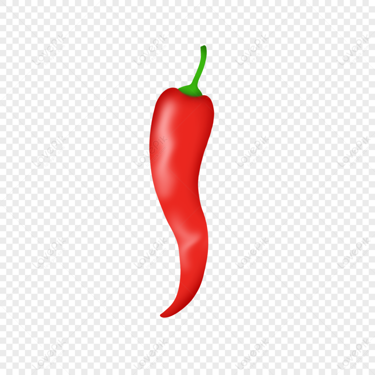 Red Bell Pepper Clipart PNG Images, Realistic Glowing Red