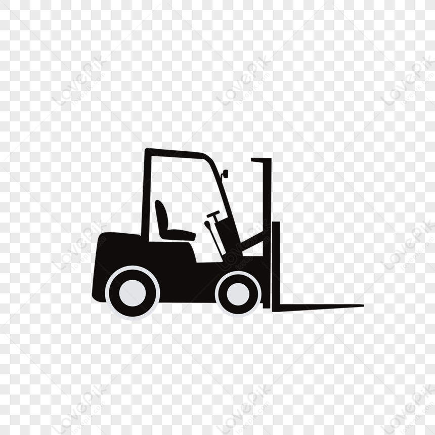 Simple Hand Drawn Forklift Clipart,icon,illustration,seal PNG ...