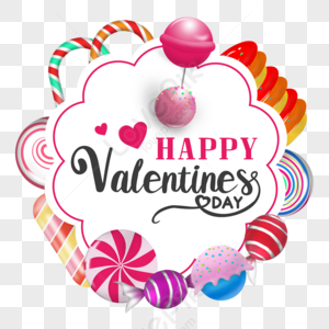 Amore Di Confine Di Caramelle Di San Valentino,delizioso,lecca-lecca,clipart  Di PSD Immagine Gratis, Grafica download su Lovepik