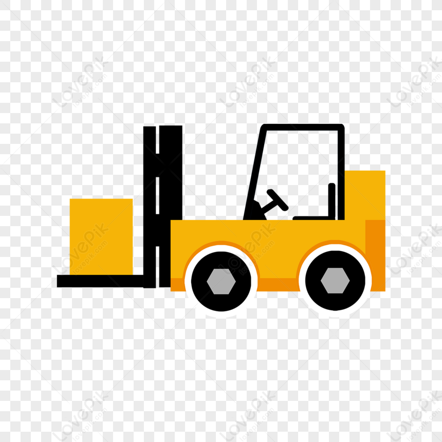 Yellow Loading Forklift Clip Art,delivery PNG Image Free Download And ...