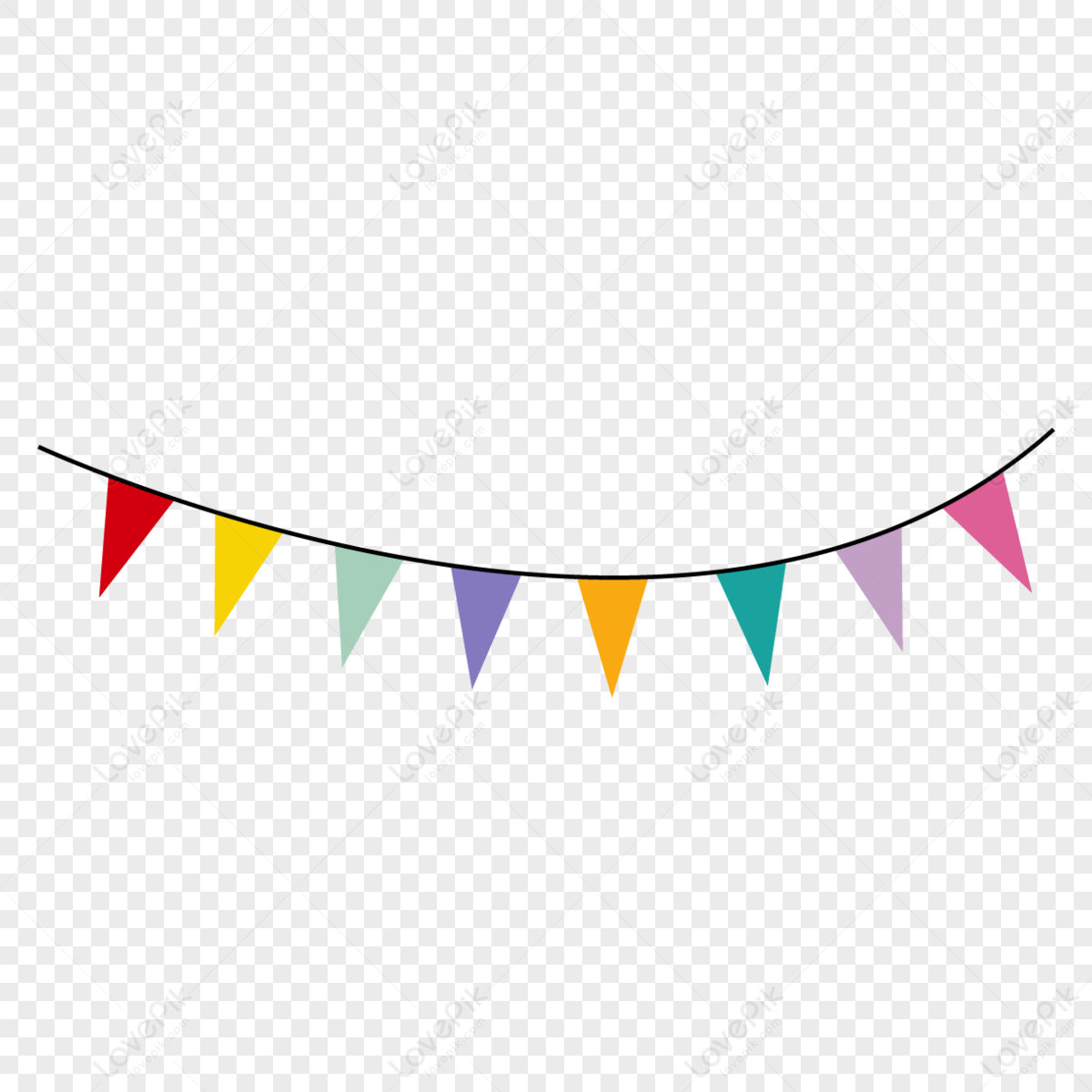 Colored Pennants,shape,triangle,shapes PNG Free Download And Clipart ...