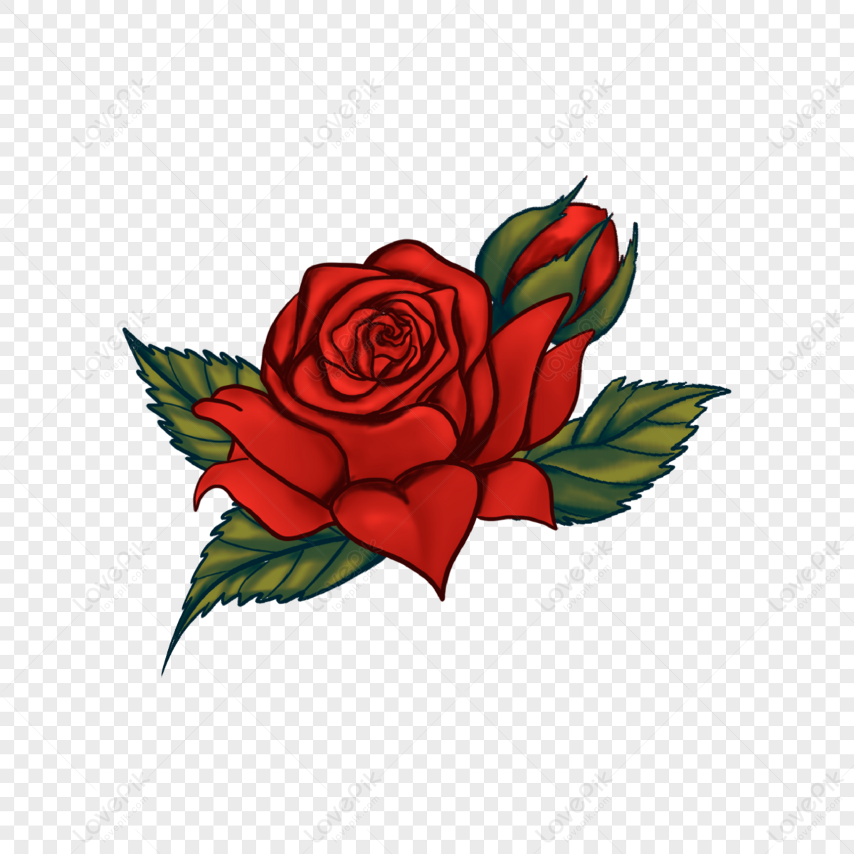 Black rose Drawing Clip art - rose tattoo png download - 2400*2400 - Free Transparent  Rose png Download. - Clip Art Library