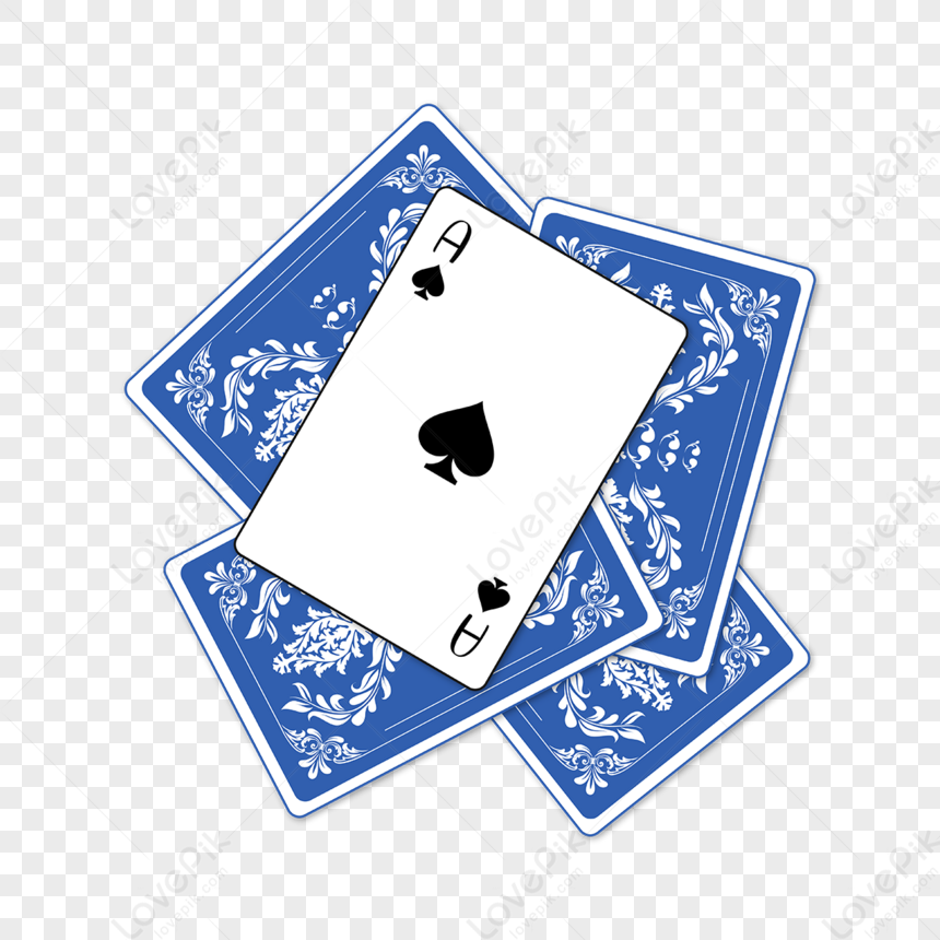 Ace Of Spades Playing Cards Clip Art,blue PNG Transparent Background ...