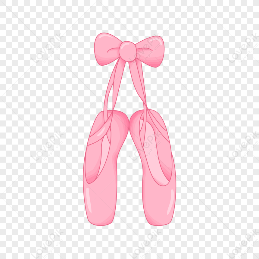 Adult Professional Ballet Shoes With Pink Bow Clipart,dance,work Hard ...