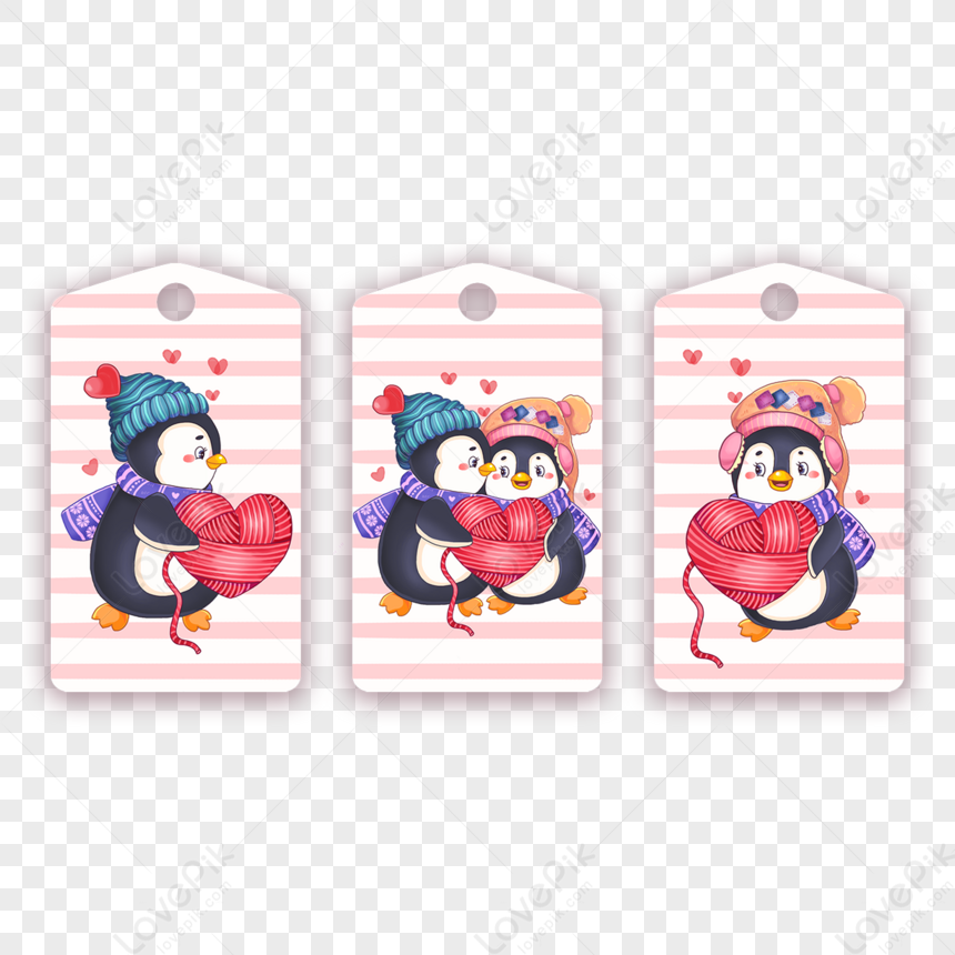 Pingüino Lindo Animal Tags,etiqueta,animales Lindos,encantador PNG ...