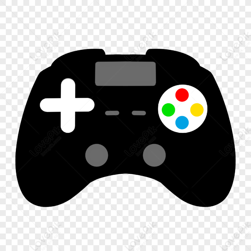 Black Controller Clip Art,green,blue,red Png Transparent Background And 