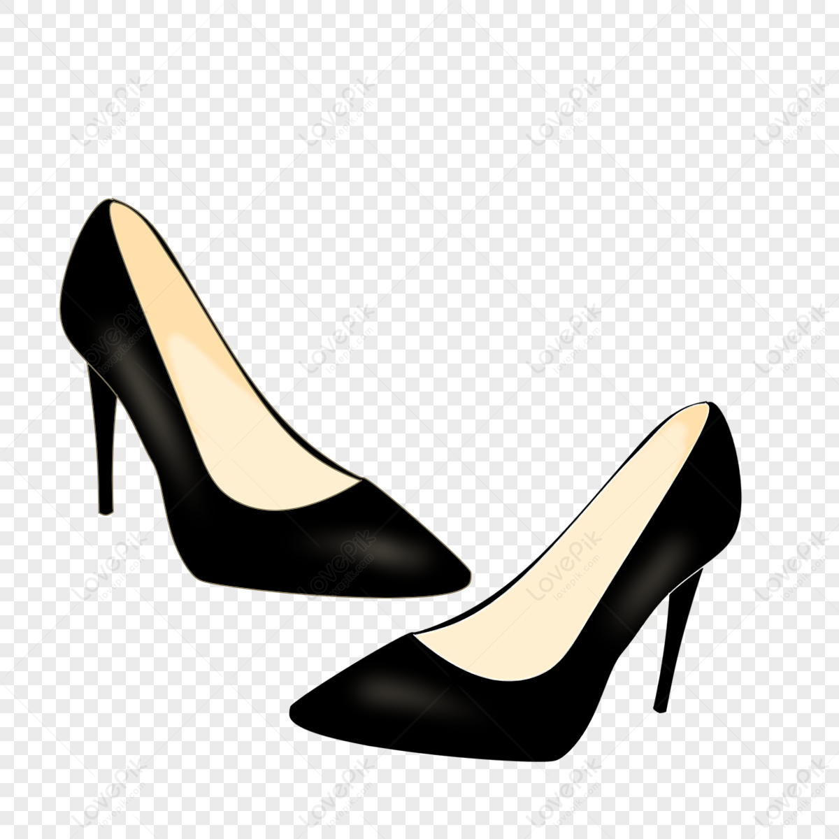 Black High Heels PNG Images With Transparent Background | Free Download ...