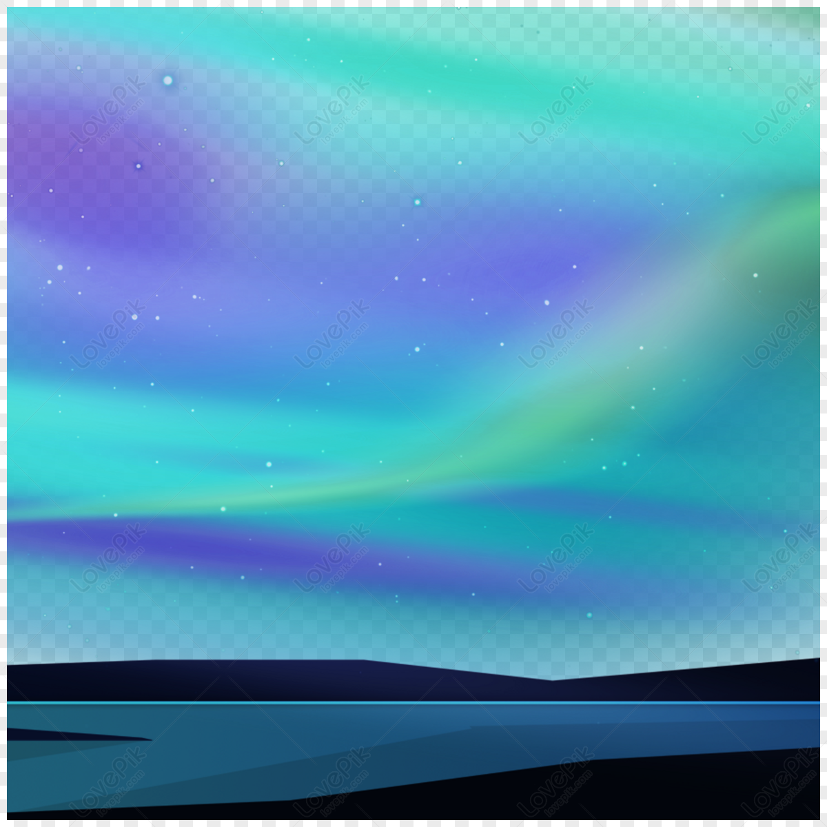 Northern Lights PNG Transparent Images Free Download, Vector Files