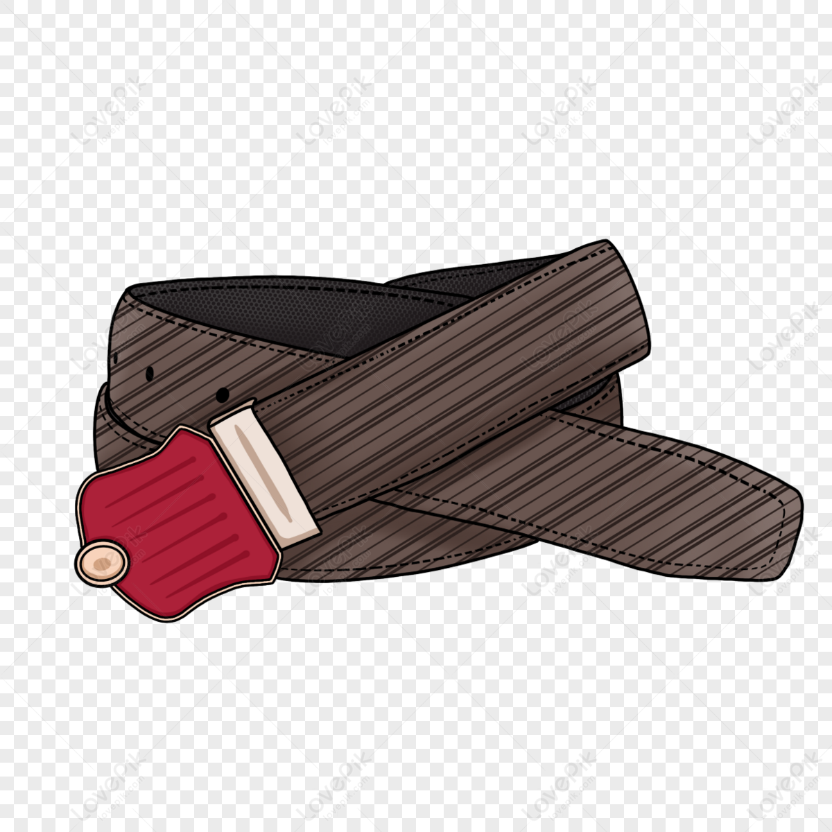 Brown Belt Clip Art,red,cartoon Style,belts PNG Transparent Background ...