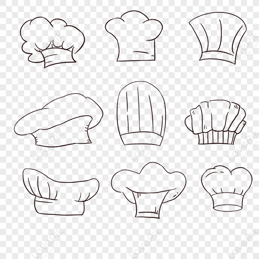 Cartoon Chef Hat Combination Clipart,food,cook,combinations PNG Image ...