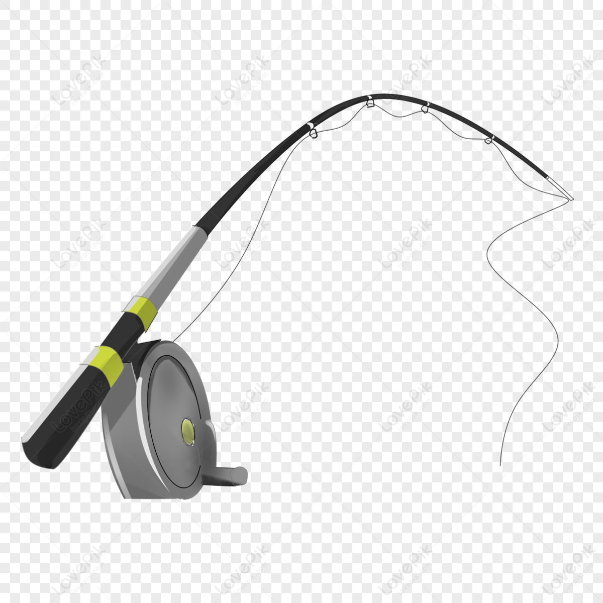 Fishing Rod Cartoon PNG Images With Transparent Background