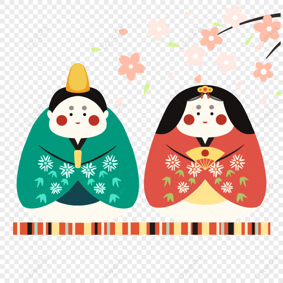 Cartoon Style Japanese Hinamatsuri Festival Doll,tradition,news PNG 