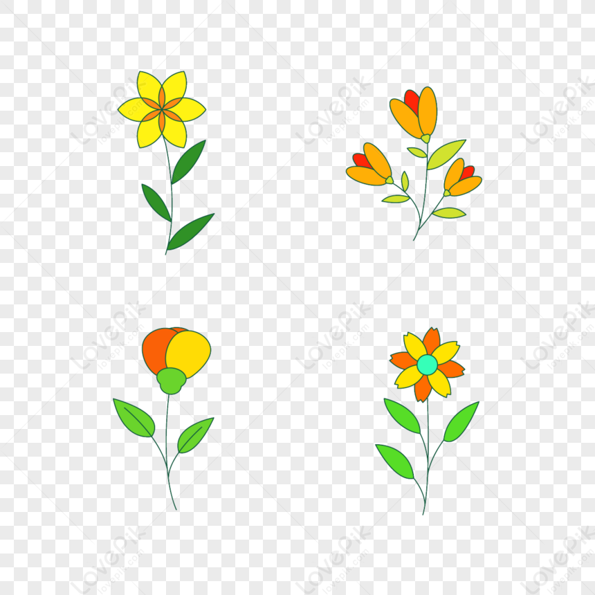 Cartoon Style Spring Flower Clipart Tulip,august,blossoms Png Picture 