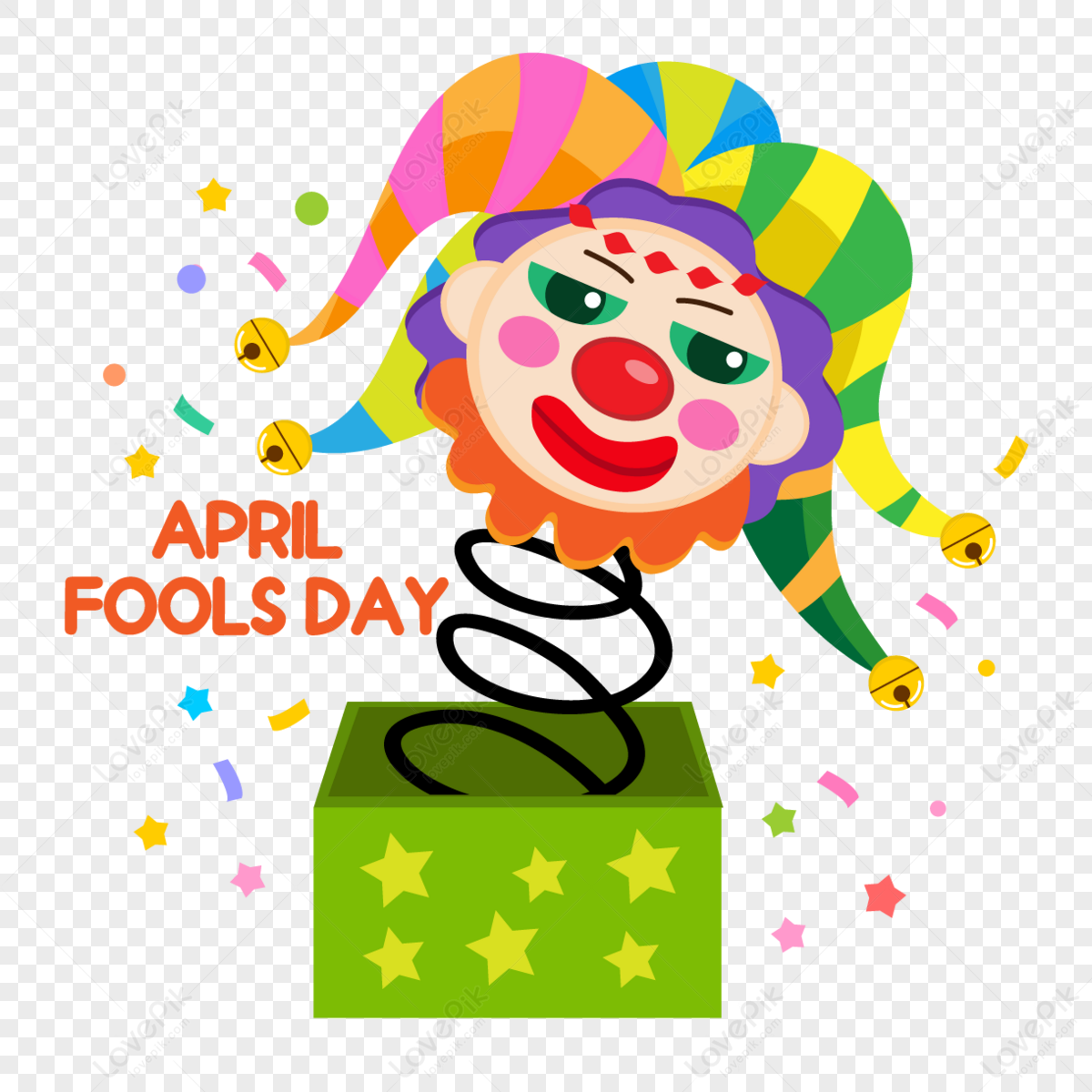 Pagliaccio Da Naso Rosso Di April Fools Day PSD Immagine Gratis, Grafica  download su Lovepik